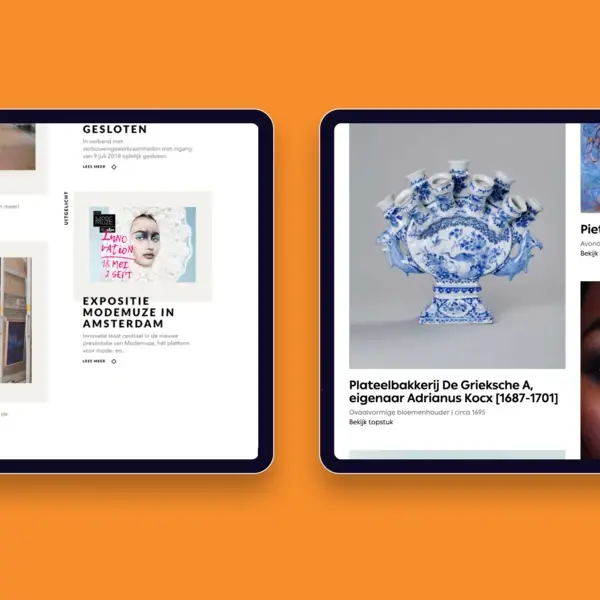 Mobiele weergaven website